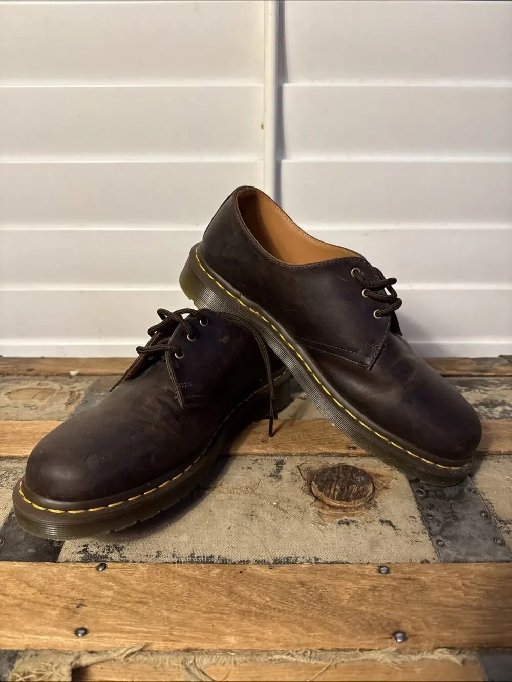 Doc Martens 1461 OXFORD 'Crazy Horse' LaceUp Oxford US 10 UK 9 Brown Leather